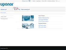 Tablet Screenshot of catalog.uponor.com